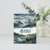 Alaska-Blick Postkarte (Stehend Vorderseite)