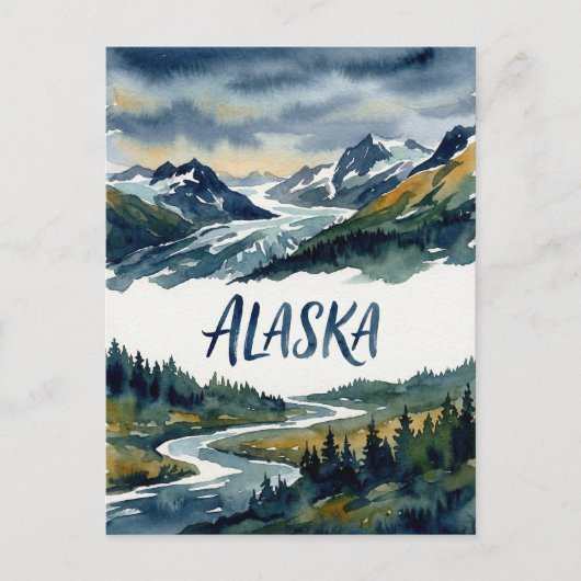 Alaska-Blick Postkarte (Vorderseite)