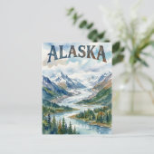 Alaska-Blick Postkarte (Stehend Vorderseite)