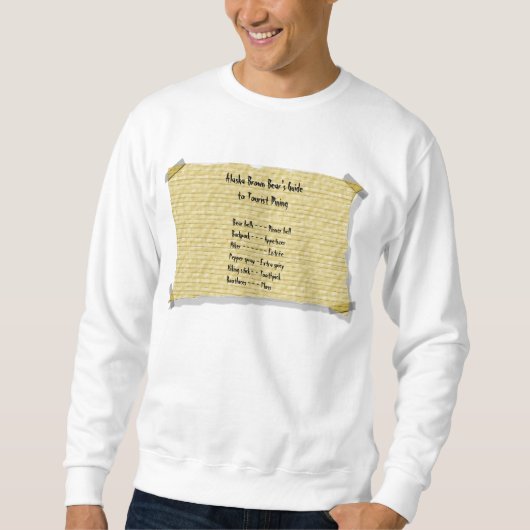 Alaska-Braunbär Sweatshirt (Vorderseite)