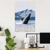 Alaska - Buckelwal Poster (Heimbüro)