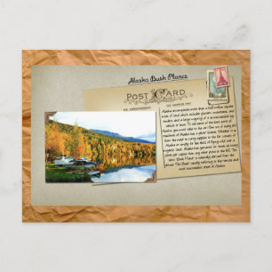 Alaska Bush Flugzeug Postcard Postkarte