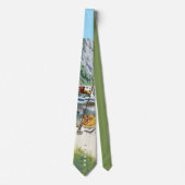 Alaska Bush Flugzeug Souvenirs Krawatte (Vorderseite)