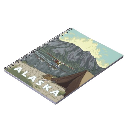 Alaska Bush Flugzeug Souvenirs Notizblock (Linke Seite)