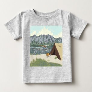 Alaska Bush Flugzeug und Angelreisen Baby T-shirt