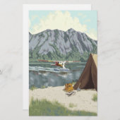 Alaska Bush Flugzeug und Angelreisen Briefpapier (Vorne/Hinten)