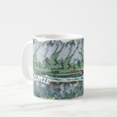 Alaska Bush Flugzeug und Angelreisen Kaffeetasse (Vorderseite Links)
