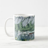 Alaska Bush Flugzeug und Angelreisen Kaffeetasse (Links)