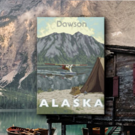 Alaska Bush Flugzeug und Angelreisen Leinwanddruck