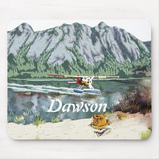 Alaska Bush Flugzeug und Angelreisen Mousepad (Vorne)