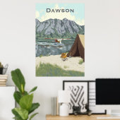 Alaska Bush Flugzeug und Angelreisen Poster (Heimbüro)
