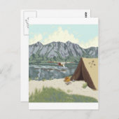 Alaska Bush Flugzeug und Angelreisen Postkarte (Vorne/Hinten)