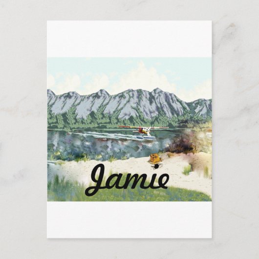 Alaska Bush Flugzeug und Angelreisen Postkarte (Vorderseite)