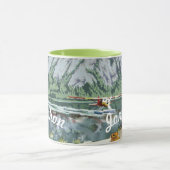 Alaska Bush Flugzeug und Angelreisen Tasse (Zentrum)