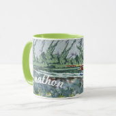 Alaska Bush Flugzeug und Angelreisen Tasse (Vorderseite Links)