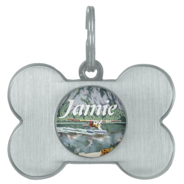 Alaska Bush Flugzeug und Angelreisen Tiermarke (Vorderseite)