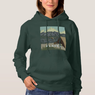 Alaska-Bushflugzeug-Souvenirs Hoodie