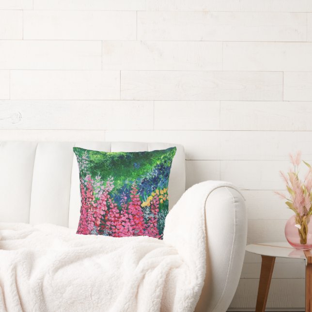 Alaska Chick/Fireweed Throw Kissen (Liege)