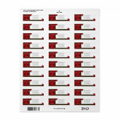 Alaska Christmas Poinsettia Rücksendeadresse (Vorne)