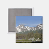Alaska Chugach Mountain Magnet (Vorderseite/Rückseite)