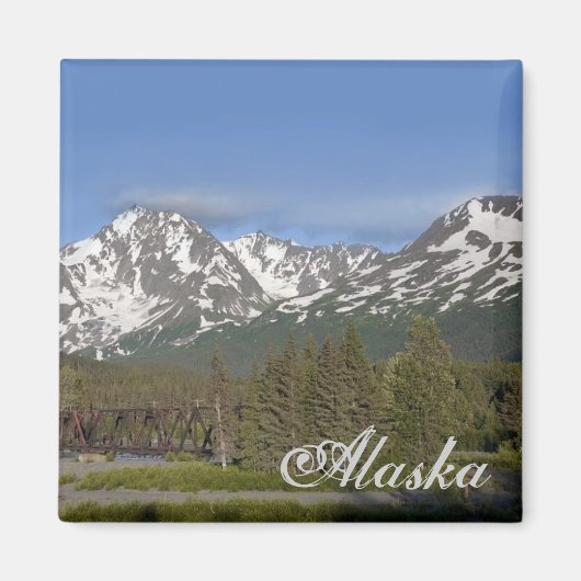 Alaska Chugach Mountain Magnet (Vorne)