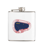 Alaska Climbing Carabiner Flachmann (Vorderseite)