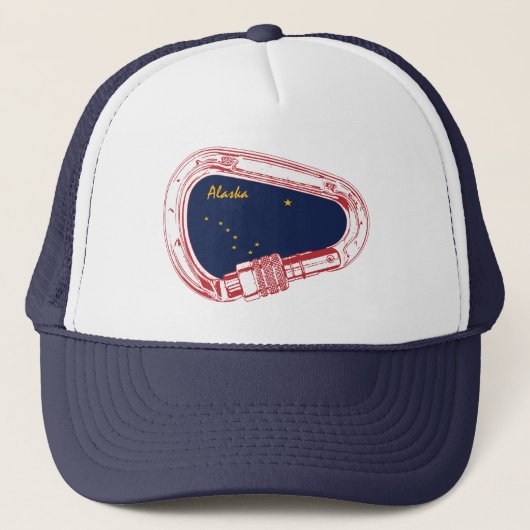 Alaska Climbing Carabiner Truckerkappe (Vorderseite)