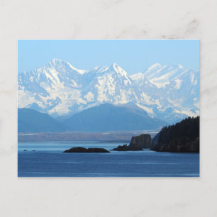 Alaska Coast Mountains Ocean Foto Postkarte