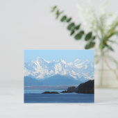 Alaska Coast Mountains Ocean Foto Postkarte (Stehend Vorderseite)