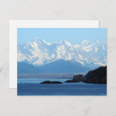 Alaska Coast Mountains Ocean Foto Postkarte (Vorne/Hinten)