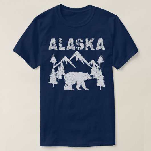 Alaska Cold Snow Mountains T-Shirt (Design vorne)