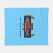 Alaska Combat Fisherman Abzeichen Fleecedecke (Vorderseite (Horizontal))