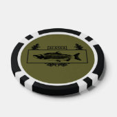 Alaska Combat Fisherman Abzeichen - gedämpft Pokerchips (Einzeln)