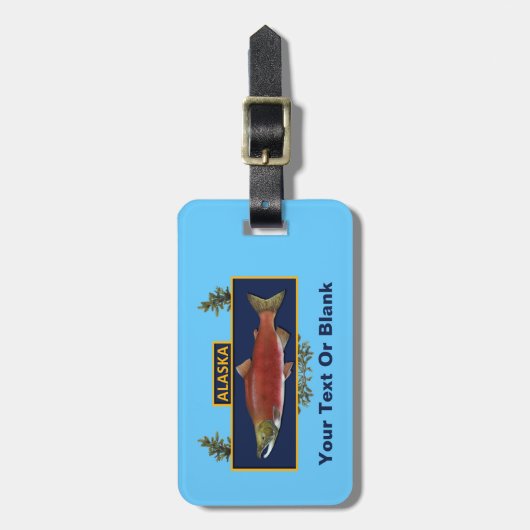 Alaska Combat Fisherman Abzeichen Gepäckanhänger (Vorderseite vertikal)