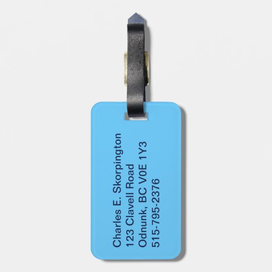 Alaska Combat Fisherman Abzeichen Gepäckanhänger (Rückseite vertikal)