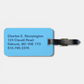 Alaska Combat Fisherman Abzeichen Gepäckanhänger (Rückseite horizontal)