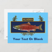 Alaska Combat Fisherman Abzeichen Postkarte (Vorne/Hinten)