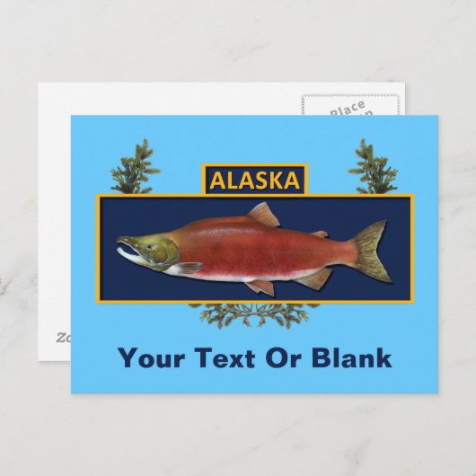 Alaska Combat Fisherman Abzeichen Postkarte (Vorne/Hinten)