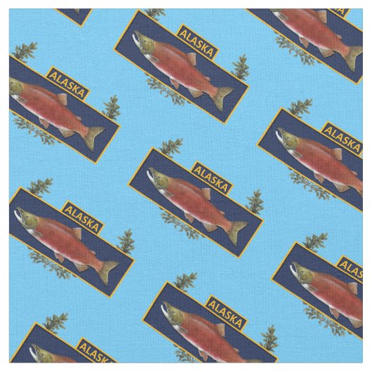 Alaska Combat Fisherman Abzeichen Stoff (Nahaufnahme)