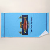 Alaska Combat Fisherman Abzeichen Strandtuch (Vorderseite)