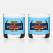 Alaska Combat Fisherman Abzeichen Whiskyglas (Vorderseite)
