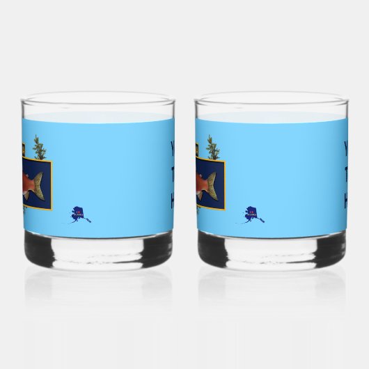 Alaska Combat Fisherman Abzeichen Whiskyglas (Links)