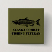 Alaska Combat Fishing Veteran Button (Vorderseite)