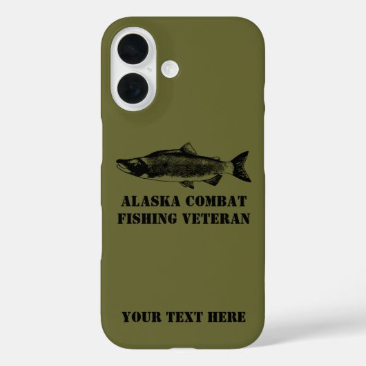 Alaska Combat Fishing Veteran Case-Mate iPhone Hülle (Rückseite)