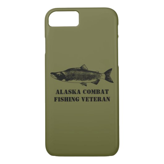 Alaska Combat Fishing Veteran Case-Mate iPhone Hülle (Rückseite)