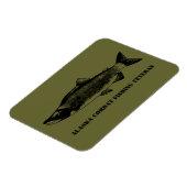 Alaska Combat Fishing Veteran Magnet (Linke Seite)