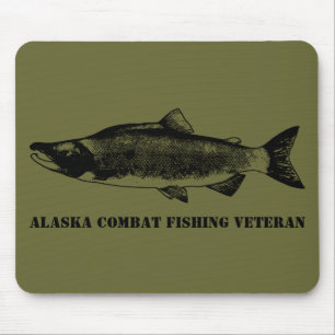 Alaska Combat Fishing Veteran Mousepad