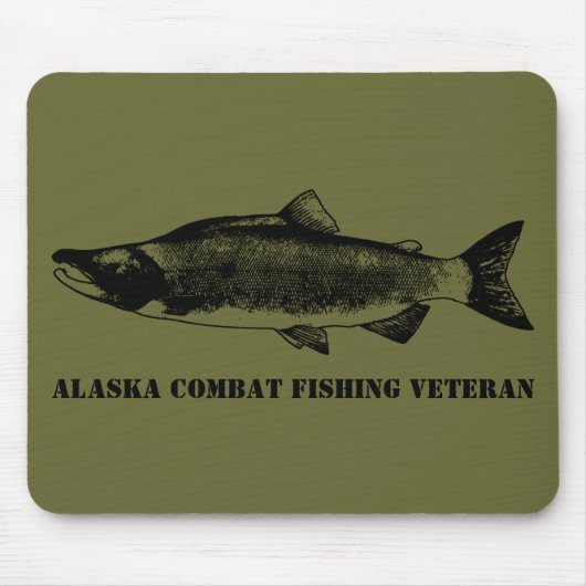 Alaska Combat Fishing Veteran Mousepad (Vorne)