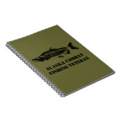 Alaska Combat Fishing Veteran Notizblock (Rechte Seite)