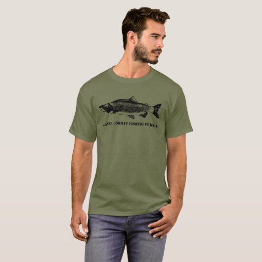 Alaska Combat Fishing Veteran T-Shirt (Vorne ganz)